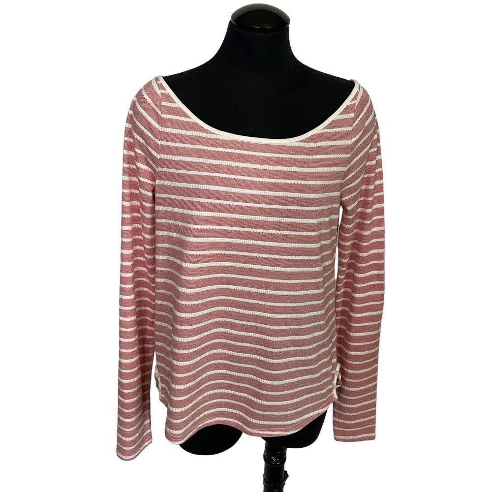 Anthropologie Postcard 9-H15 STCL Striped Boat Beck T-Shirt - Women’s L